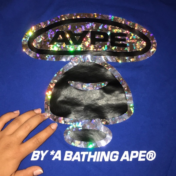 AAPE by A Bathing Ape Holographic Long Sleeve - Picture 1 of 4